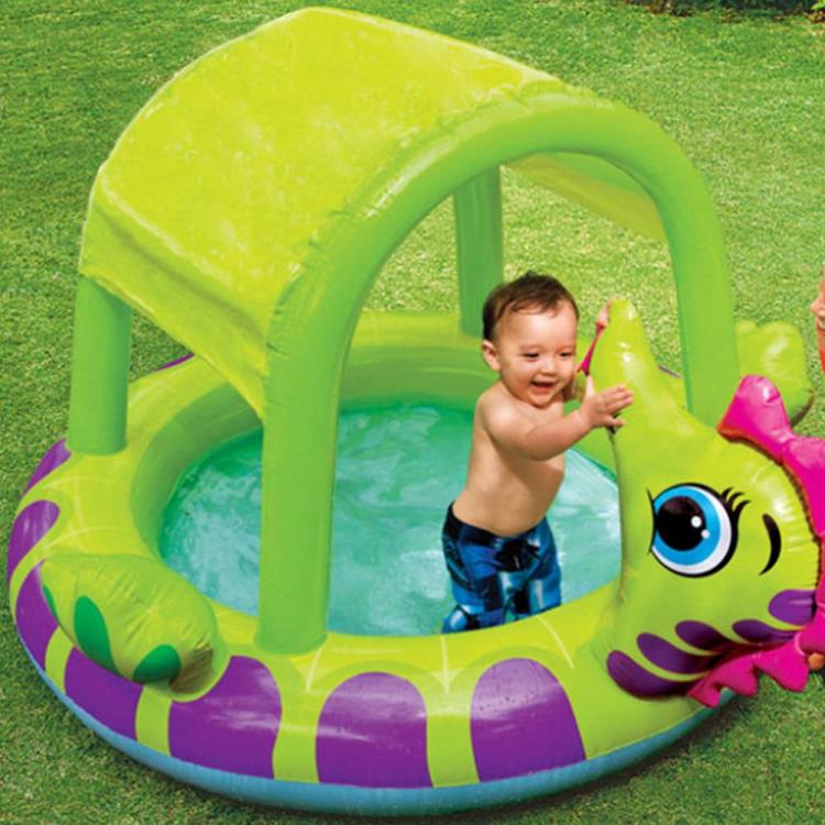 all in one place חצר וגינה Shading Inflatable Paddling Swimming Pool Kid Sprinkler Pool Summer Outdoor Patio Inflatable Bath Tub Water Party Toys