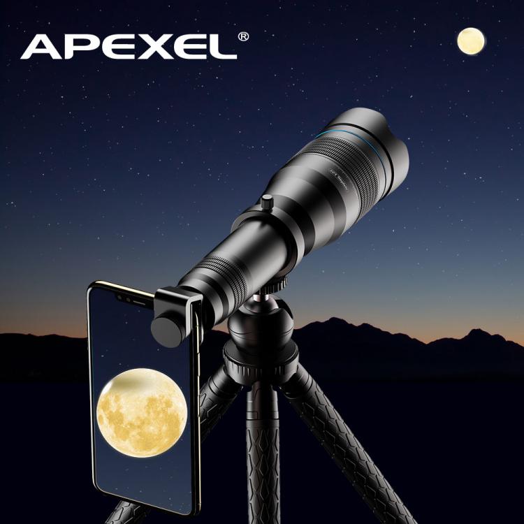 all in one place מצלמות ונלווים APEXEL 60X Telescope Lens Super Telephoto Zoom Monocular Phone Camera Lens Extendable Tripod With Remote Camcorder Lens APL-JS60
