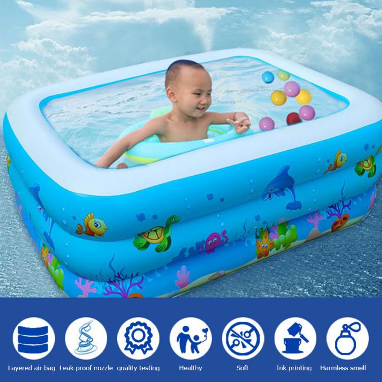 all in one place חצר וגינה Rectangular Inflatable Swimming Pool Bath Tub Outdoor Summer Paddling Pool for Baby Kids Children Fun Basin Water Play Toy