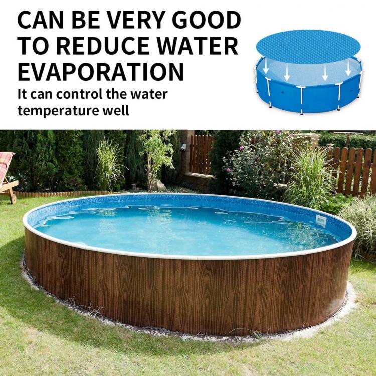 all in one place חצר וגינה Pool Cover Round Solar Swimming Pool Tub Cover 10 inch Outdoor Bubble Blanket Accessories Dustproof Floor Rain Cloth Mat Cover