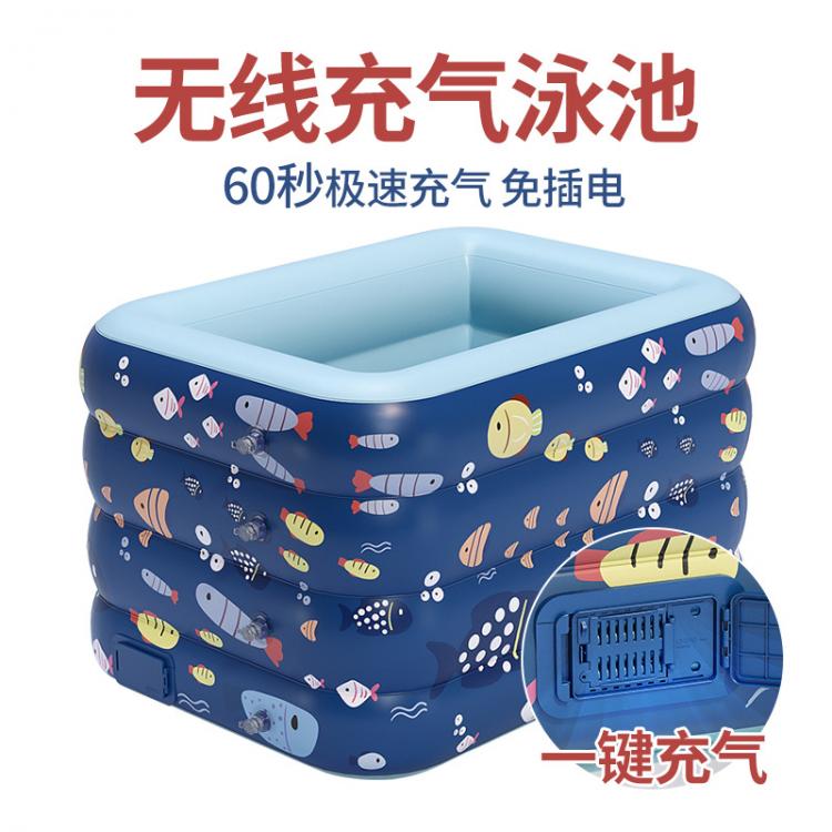 all in one place חצר וגינה New wireless automatic inflatable swimming pool Large outdoor PVC plastic pool baby children home swimming pond