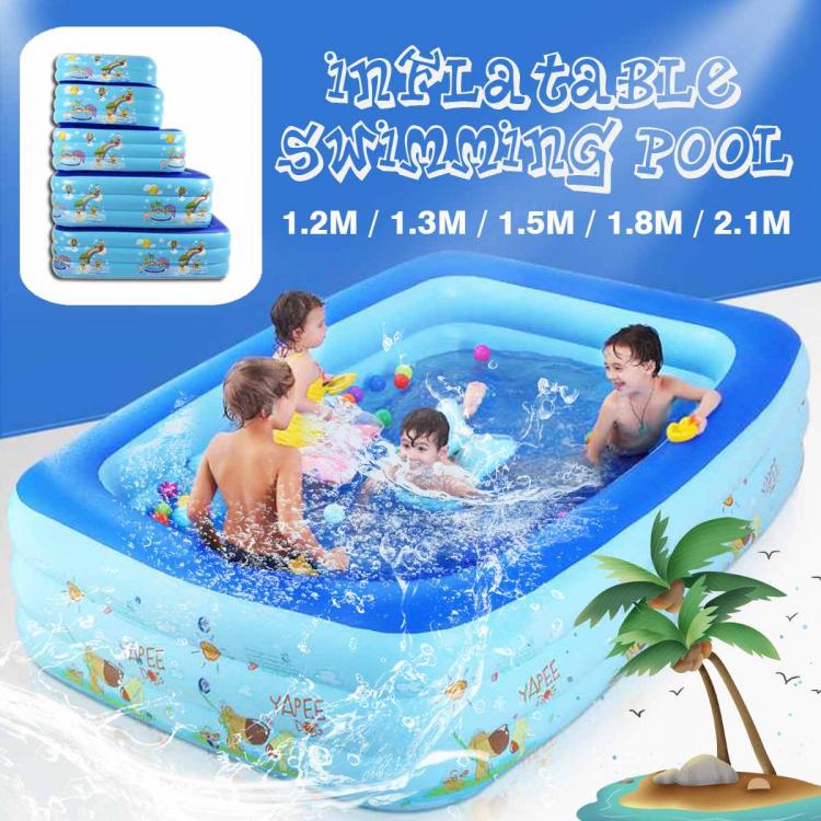 all in one place חצר וגינה Thicken Inflatable Swimming Pool Adults Kids Bathing Tub Outdoor Indoor Square Swimming Pool Home Use Paddling Pool Water Play