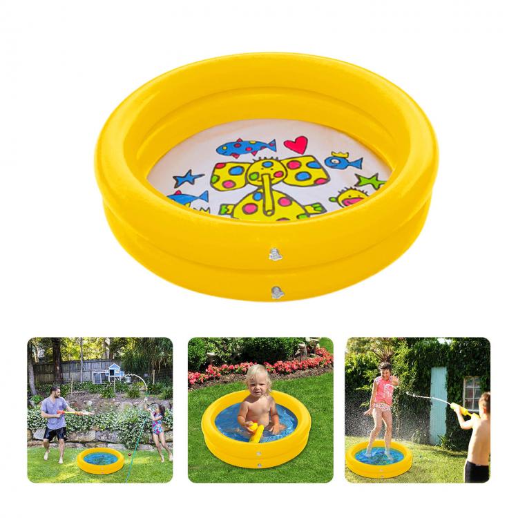 all in one place חצר וגינה 60CM Summer Baby Inflatable Swimming Pool Children Round Basin Bathtub Portable Kid Outdoors Sport Play Toys Ocean Ball Pools