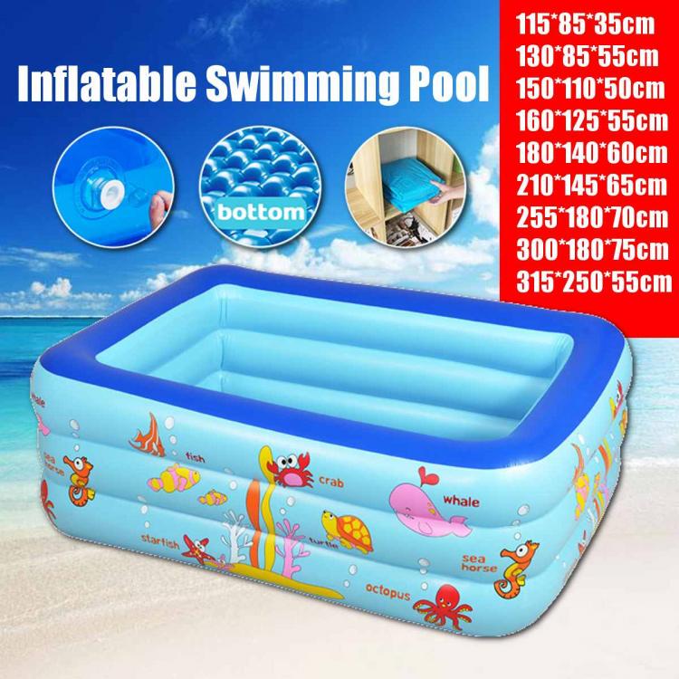 all in one place חצר וגינה Thicken Inflatable Swimming Pool Adults Kids Pool Bathing Tub Outdoor Indoor Swimming Pool nflatable bathtub 110cm-315cm