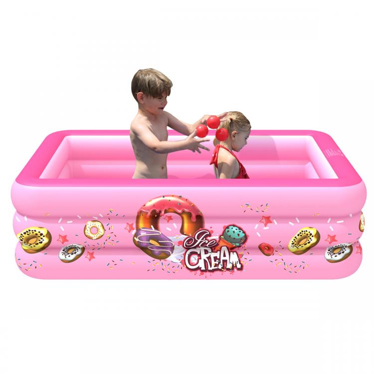 all in one place חצר וגינה 3 Layers Inflatable Square Swimming Pool Children Pool Bathing Tub Baby Kid Home Outdoor Large Swimming Pool 150/180/210cm