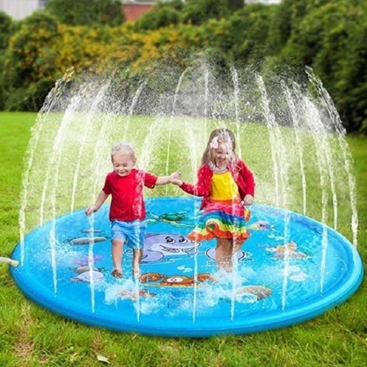 all in one place חצר וגינה PVC Kids Inflatable Water Spray Pad Round Water Splash Play Pool Playing Sprinkler Mat Yard Outdoor Swimming Pools Party Fun PVC