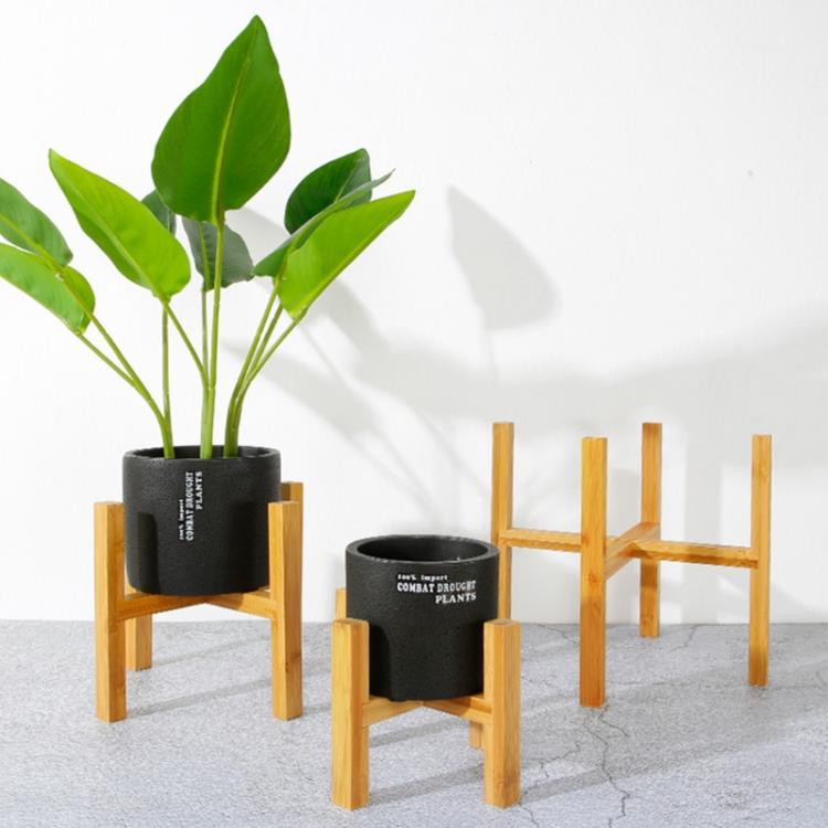 all in one place חצר וגינה Four-legged Wood Flower Pot Holder Plant and Succulent Flower Pot Base Display Stand Home Garden Patio Decoration Shelf Furnitur