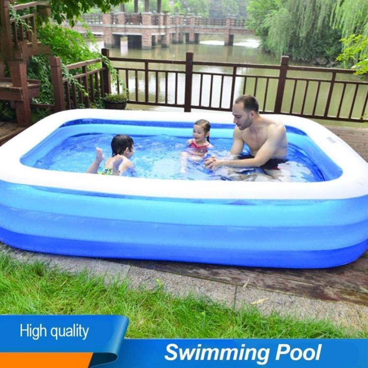 all in one place חצר וגינה Inflatable Swimming Pool High Quality 2m/2.6m/ 3.05m Pool Bathing Tub Outdoor Indoor Bathtub Water Pool Products Adult Kids Gift