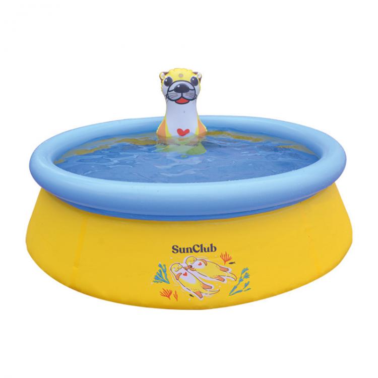 all in one place חצר וגינה Household Large Cartoon Animal Paddling Pool Water Jet Round Inflatable Swimming Pool Playing Toy Pool Slide Pool Swimming Pool