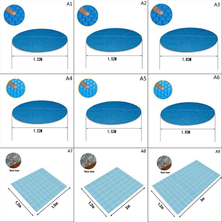 all in one place חצר וגינה 1pc Swimming Pool Cover Blue Cloth round Mat Family Garden Rainproof Dust Cover UV Resistant Mat Home Pool Accessories