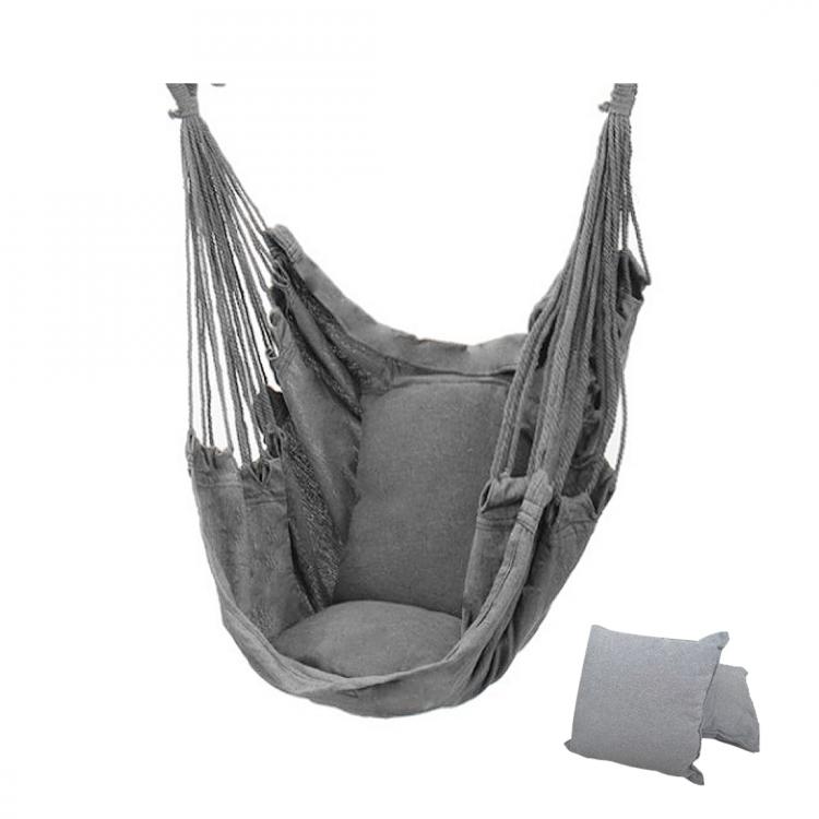 all in one place חצר וגינה Outdoor Hammock Swing Thicken Chair Hanging Swing Chair Portable Relaxation Canvas Swing Travel Camping Lazy Chair No Pillow