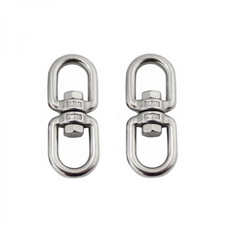 all in one place חצר וגינה 2Pcs 304 Stainless Steel 8-shaped Rotary Buckle Swing Swivel Hook Connector Carabiner Clasp for Hammock Hanging Chair Swing