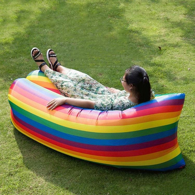 all in one place חצר וגינה Inflatable Air Sofa Beach Chairs Lounger Folding Camping Picnic Chair sillas de playa Sleeping Bed Sun Loungers Summer Outdoor