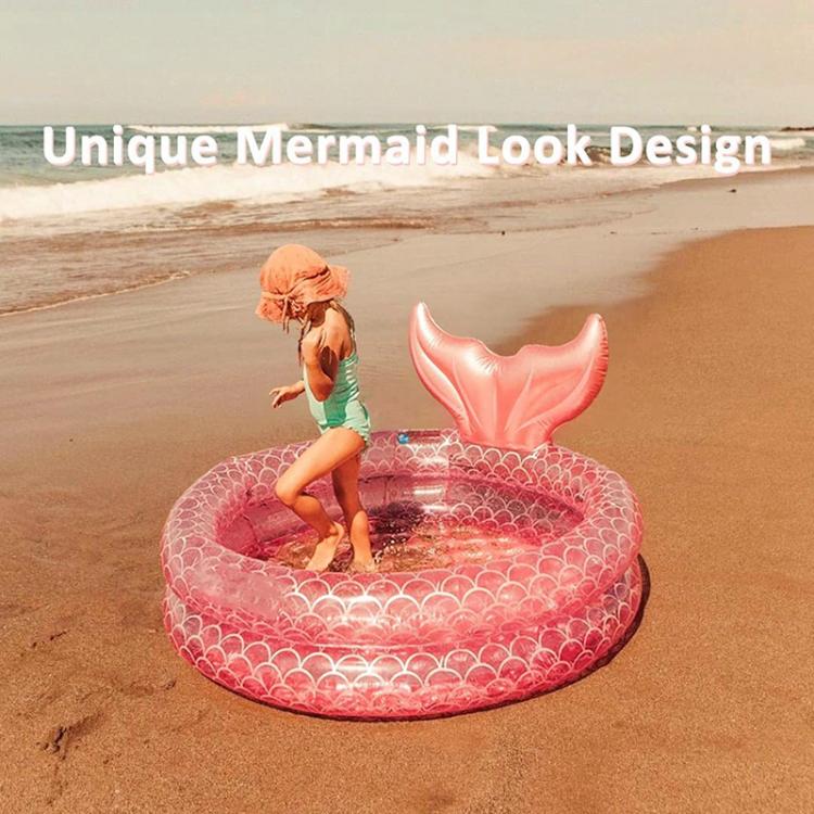 all in one place חצר וגינה Inflatable Swimming Pool Mermaid Baby Round Pool Swimming Pools Above Ground Blow Up Pools For Kids Adults Children