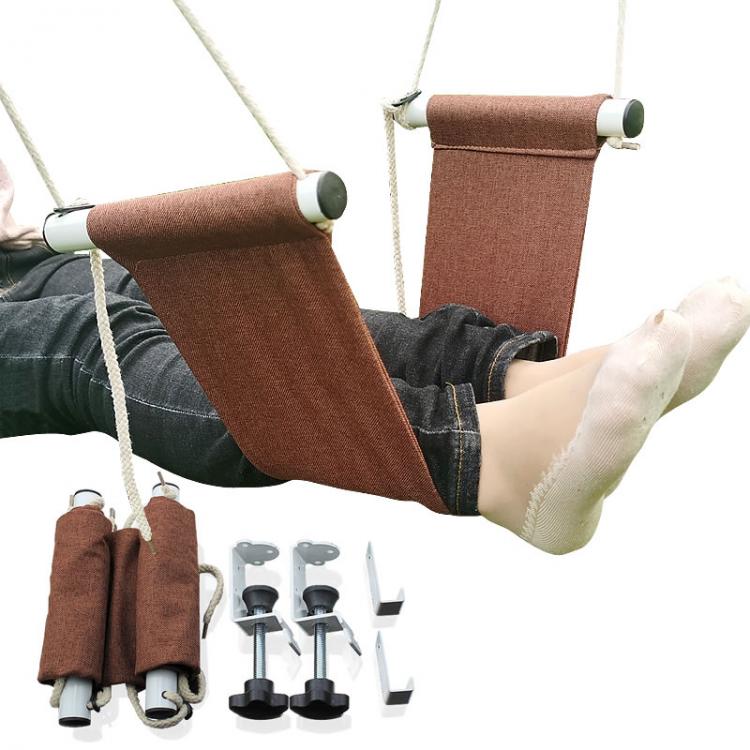 all in one place חצר וגינה Portable Desk Mini Feet Hammock Foot Chair Care Under Desk Hammock Outdoor Rest