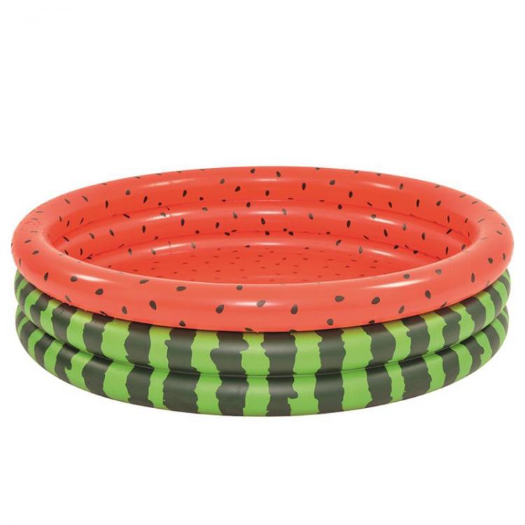 all in one place חצר וגינה Inflatable Paddling Pool,Kiddie Swimming Pool,3-Ring Watermelon Bathing Pool for Kids Splashing Fun Outside,Garden,Etc