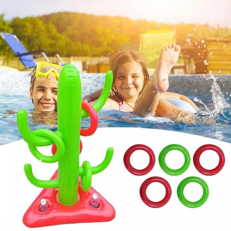 all in one place חצר וגינה PVC Inflatable Cactus Ferrule Toys Inflatable Fairy Throwing Competitive Interactive Toys Swimming Pool Funny Throwing Toys