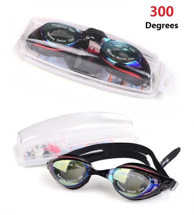 all in one place חצר וגינה Swimming Goggles Myopia Professional Anti-fog UV Swimming Glasses Men Women Silicone Diopters Swim Sports Eyewear Optional Case