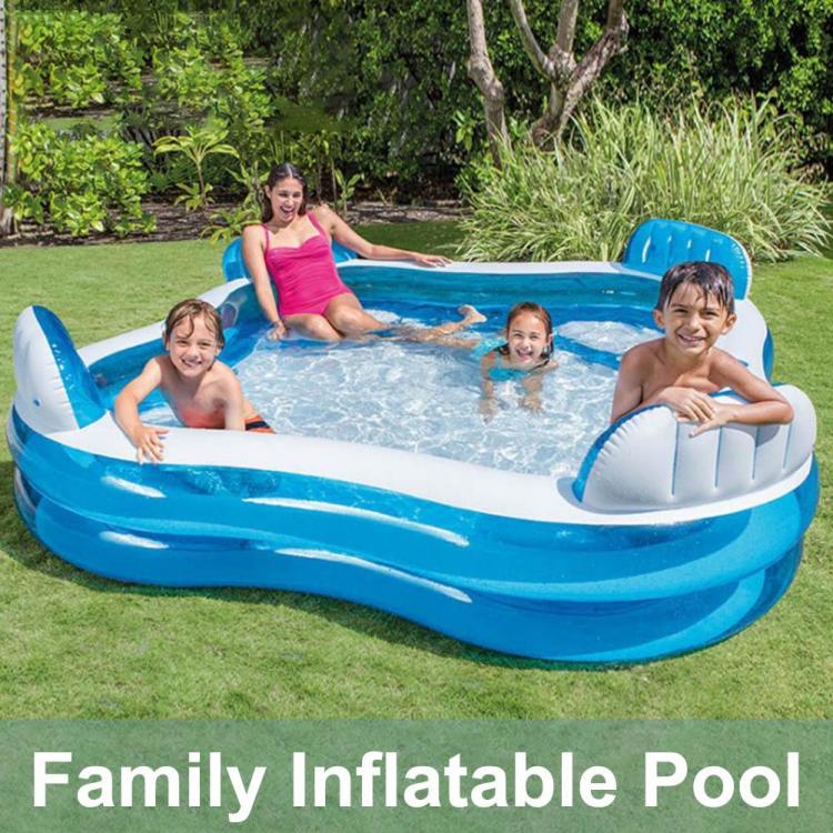 all in one place חצר וגינה Large Pools For Family Inflatable Summer Pool Garden Above Ground Pool With Backrest Seat Pools For Country House For Adult Kids