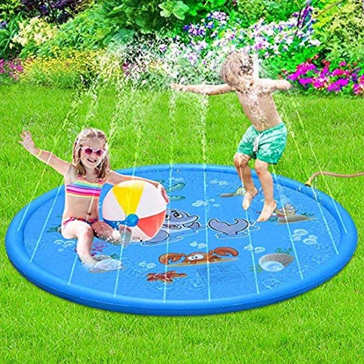 all in one place חצר וגינה Children's Play Water Mat Inflatable Spray Water Cushion Outdoor Game Toy Lawn For Kids Summer Pool Fun Spray Water Cushion T