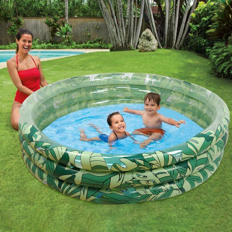all in one place חצר וגינה Inflatable Leaf  Pools Swimming for Kids Above Ground  Baby Children's Paddling  Ocean Ball Pool Thickened Bubble Bottom
