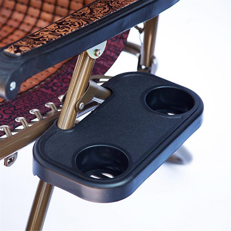 all in one place חצר וגינה Chair Cup Holder Portable Folding Camping Picnic Outdoor Beach Garden Chair Side Tray For Drink Black Outdoor Chair Cup Holders