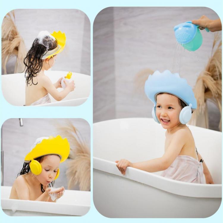 all in one place חצר וגינה 2021 ADJUSTABLE BABY SHOWER CAP BABY KIDS CHILDREN WASH HAT HAIR HOT SHAMPOO BATH S2H9