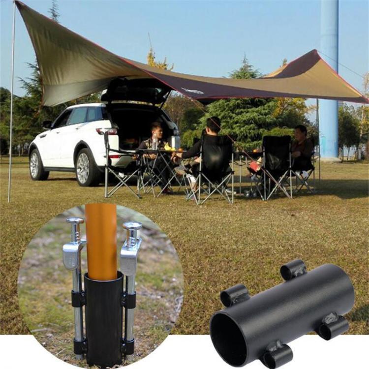 all in one place חצר וגינה 2/4PCS Tent Rods with Tent Nails Awning Rod Holder Outdoor Camping Canopy Rod Iron Tent Awning Windproof Holder Accessories