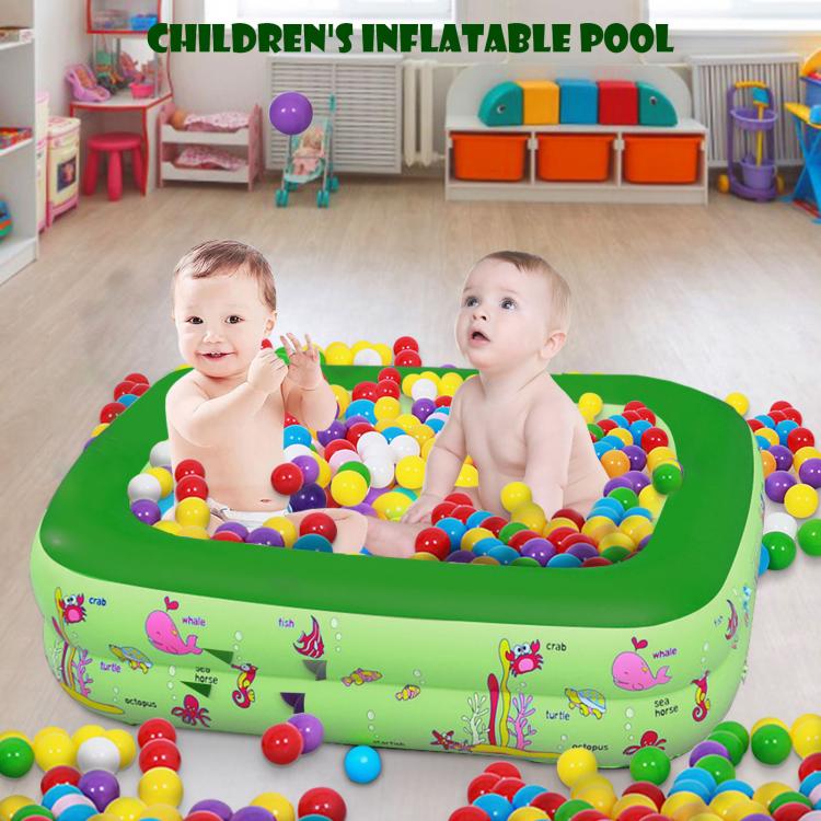 all in one place חצר וגינה Cartoon Inflatable Baby Swimming Pool Rectangular Summer Outdoor Backyard Water Play Pool Bathtub for 1-2 Kids Children
