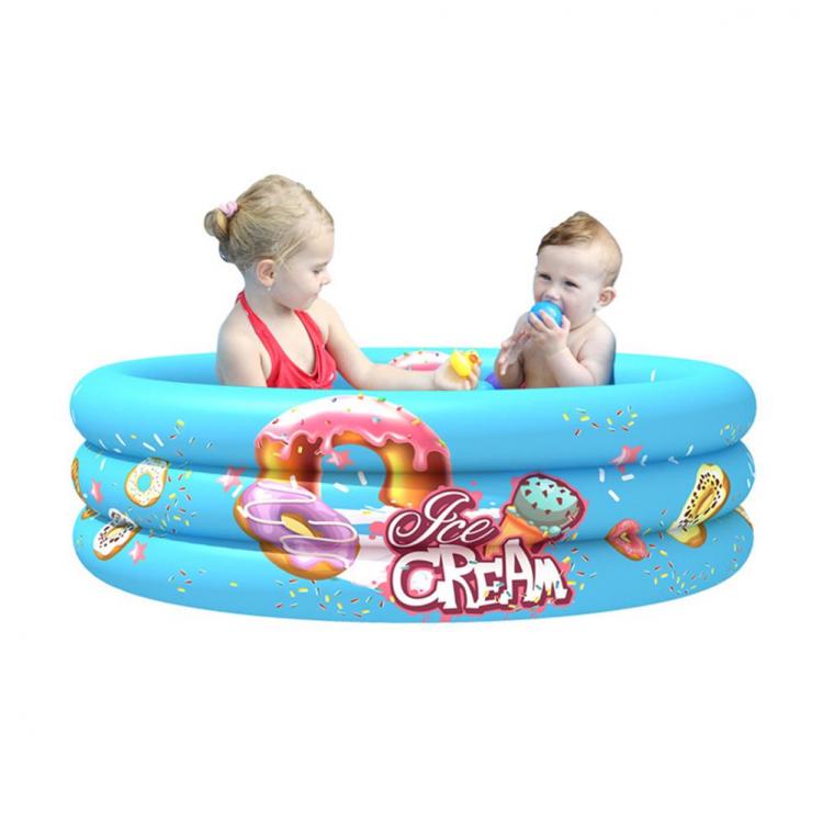all in one place חצר וגינה 90/110CM Inflatable Swimming Pool PVC Thick Printed Round Baby Pool Summer Water Party Supply Inflatable Bath Tub For Baby Kids