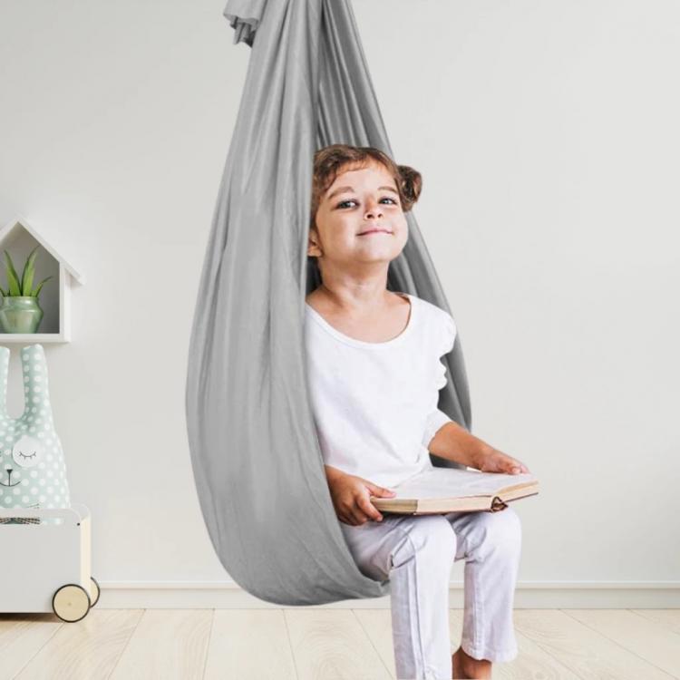 all in one place חצר וגינה Kids adult Cotton Outdoor Indoor Swing Hammock for Cuddle Up To Sensory Child Therapy Soft Elastic Parcel Steady Seat Swing