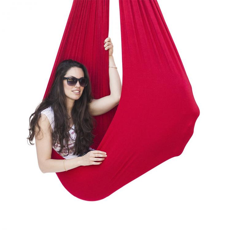 all in one place חצר וגינה Calming Mesh Swing 280*150Cm Swing Adult Children Thicken Hammock Up Fabric 100kg Holds Strong Rope To Net Nylon Mesh Hang K3D0