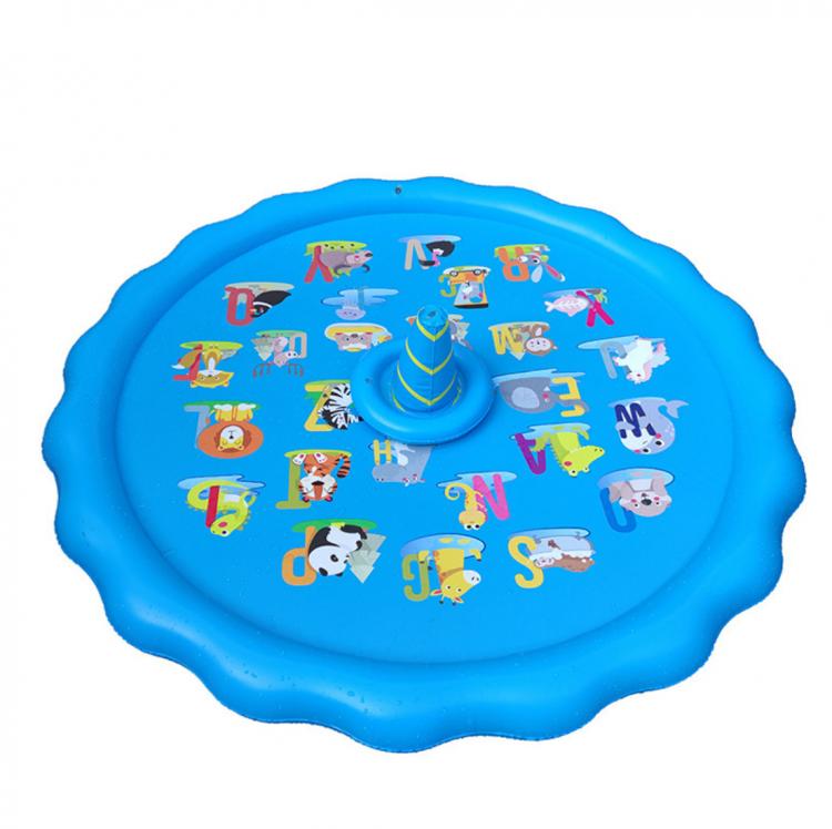 all in one place חצר וגינה 170cm water spraying mat, watering letter spraying water mat, outdoor lawn water play mat, multifunctional game mat