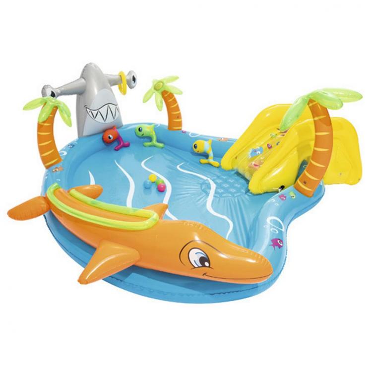 all in one place חצר וגינה Large Ocean Inflatable Swimming Pool Play Center Pool For Kids Courtyard Baby Children's Paddling Pool Thickens With Whale To