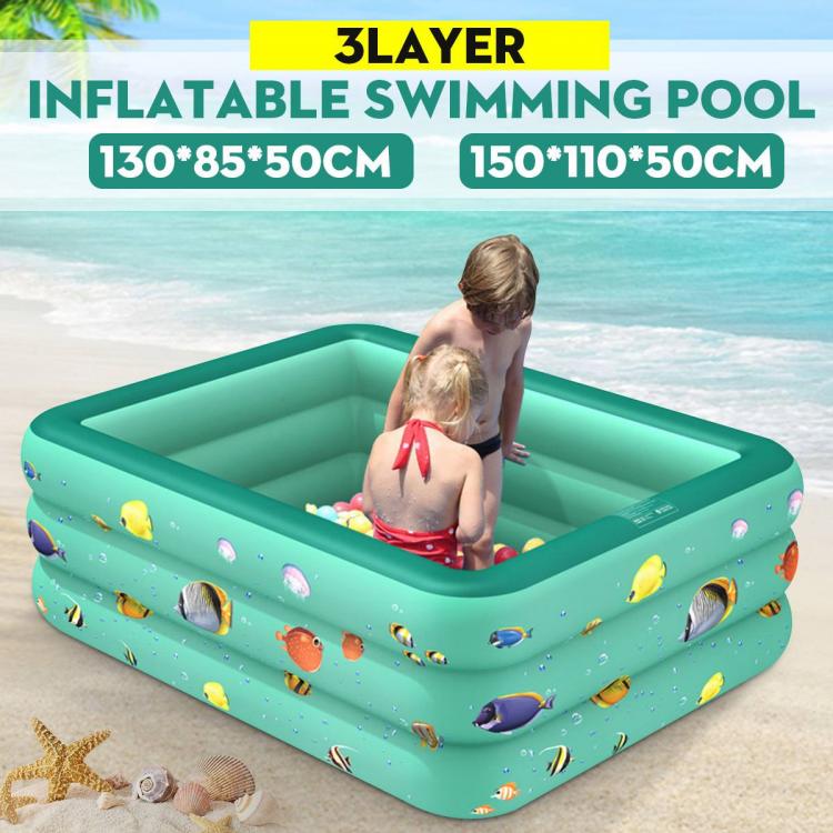 all in one place חצר וגינה 1.2m/1.3m/1.5m/1.8m/2.1m/2.6m/3m Inflatable Swimming Pool Square Kids Adults Bathing Tub Paddling Large Size Home Outdoor Indoor