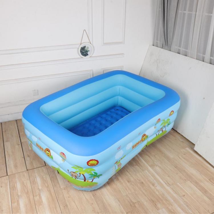all in one place חצר וגינה Inflatable Rectangular Swimming Pool Children Bathing Tub Baby Home Use Paddling Pool Inflatable Square Swimming Pool Kids Infla