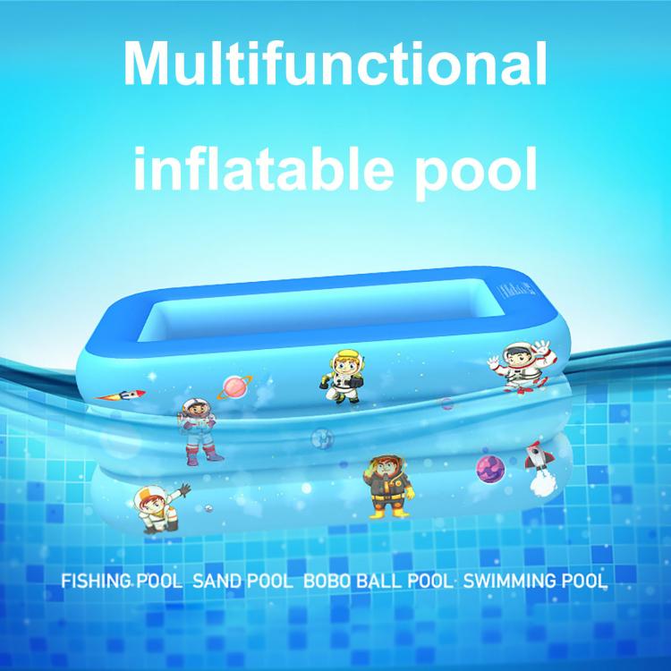 all in one place חצר וגינה Kids inflatable Pool High Quality Child Home Use Paddling Pool Large Size Inflatable Bubble Bottom Square Swimming Pool For Baby