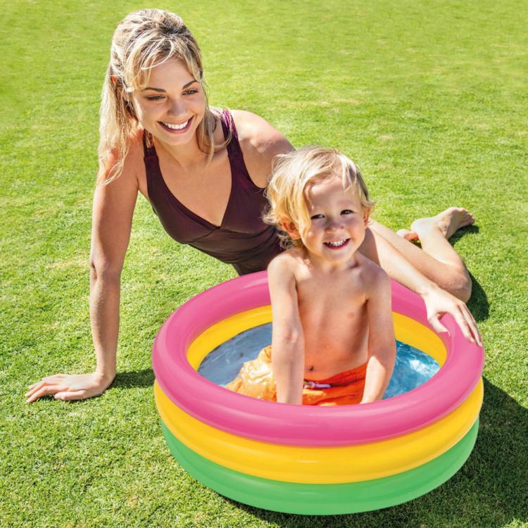 all in one place חצר וגינה Baby Swimming Ring Inflatable Infant Floating Circle Multi-functional Durable Practical Kids Swim Pool Accessories