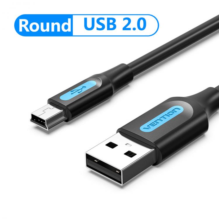 all in one place אביזרים Vention Mini USB Cable USB 2.0 to Mini USB Fast Charger Data Cable for MP3 MP4 GPS Digital Camera Car DVR Hard Disk USB Cable