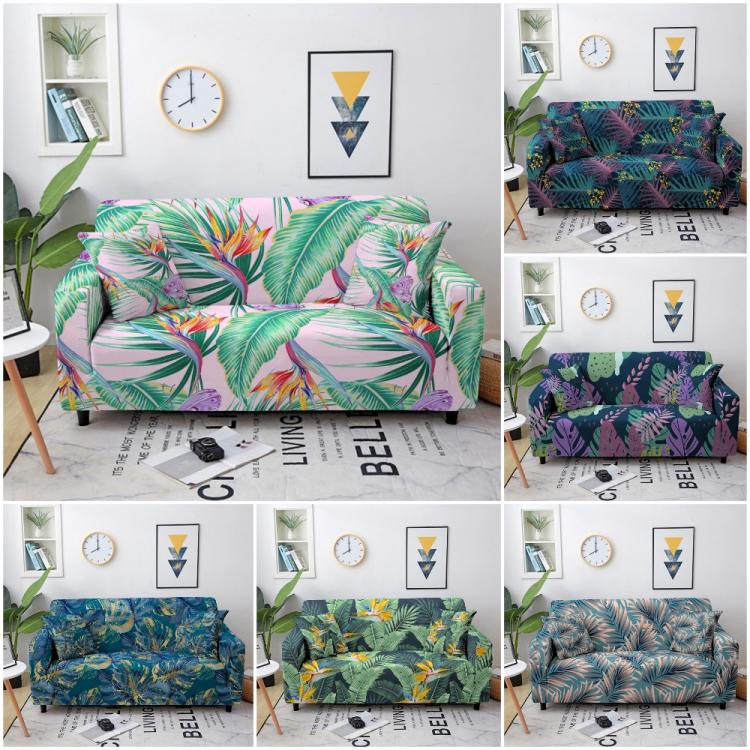 all in one place כלי מטבח ובישול Tropical Leaves Elastic Sofa Cover Stretch Sofa Covers For Living Room Loveseat Sofa Slipcover Sectional Couch Cover 1-4 Seat