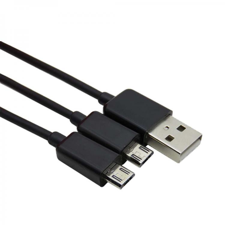 all in one place אביזרים new easy carry 20cm USB Male to 2x micro Y Splitter Charging Cable for two phone CELL dual micro usb