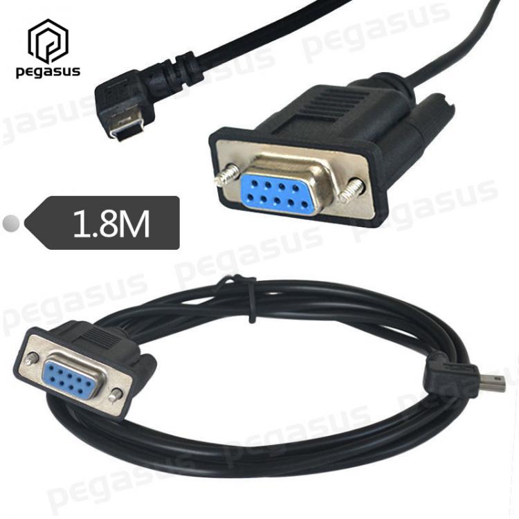 all in one place אביזרים 1.8M 6Ft RS232 DB9 Female Jack to USB Mini 5 Pin Male Cable Adapter
