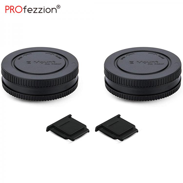 all in one place אביזרים 2 Pack E Mount Camera Body Cap & Rear Lens Cover for Sony ZV-E10 A1 A9 A7C A7  A7S A7R A6600 A6500 A6400 A6300 A6100 A6000 A50