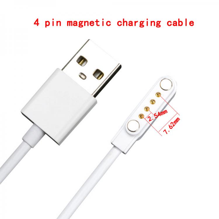 all in one place אביזרים 4pin Universal Smart Watch Charger For KW88 KW18 GT88 G3 Smartwatch USB Power Charger Cable 4 pole 2.54 Magnetic Charging Cables