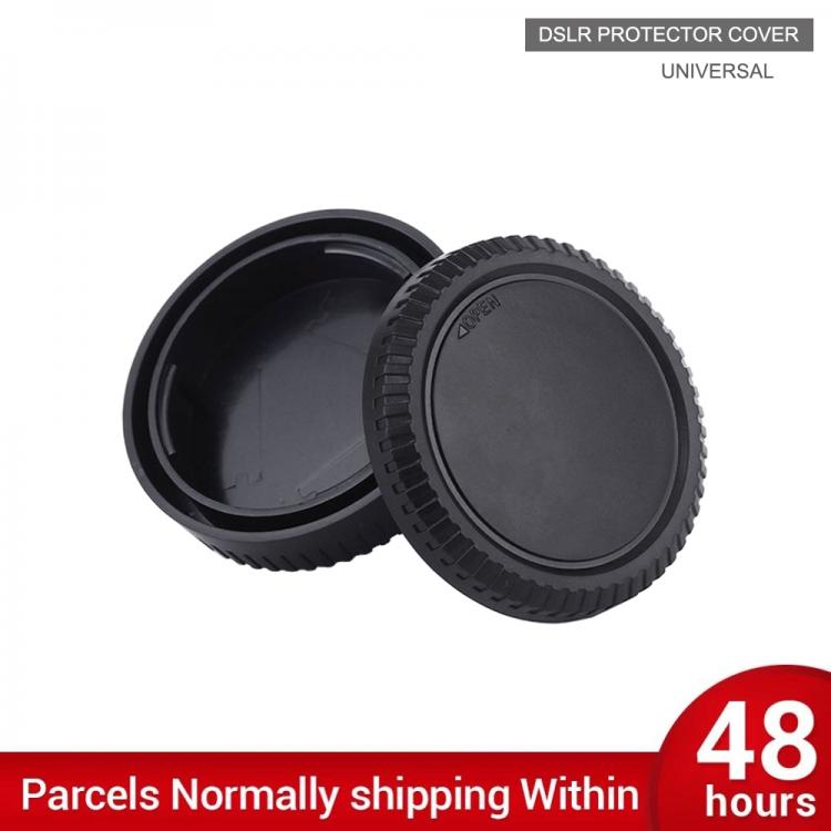 all in one place אביזרים 1 Pair Rear Lens Cap Cover+Camera Front Body Cap for Nikon Sony Canon EOS M Lumix Pantex Fuji DSLR Cameras Lens Protector Cover