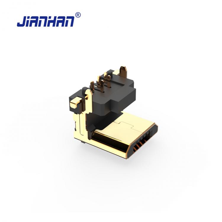 all in one place אביזרים JianHan Micro USB Connector 90 Degree Vertical 5 Pin USB Adapter Connectors Micro USB 2.0 Adapters for PCB