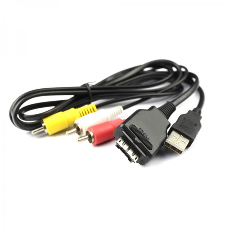 all in one place אביזרים 2in 1  USB data SYNC &AV TV video Cable cord for Sony VMC-MD2 Cyber-Shot DSC-T900/B T900/R T900/T T900 H20/B H20 HX1 T500/B T5