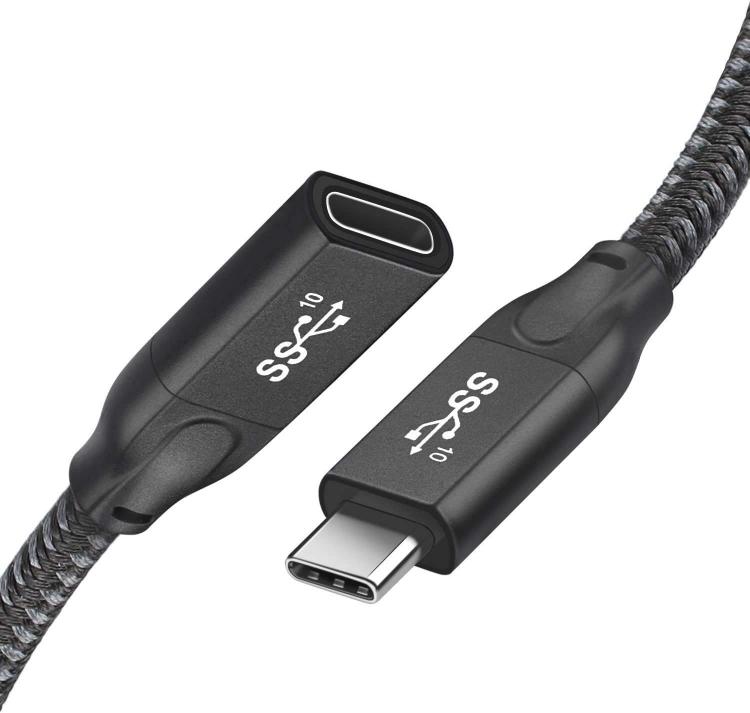 all in one place אביזרים USB C Extension Cable 1FT 2-Pack,USB-C 3.2 Gen2 20Gbps Male to Female 4K Video Cord, Type-C Extender,Compatible for Thunderbolt3