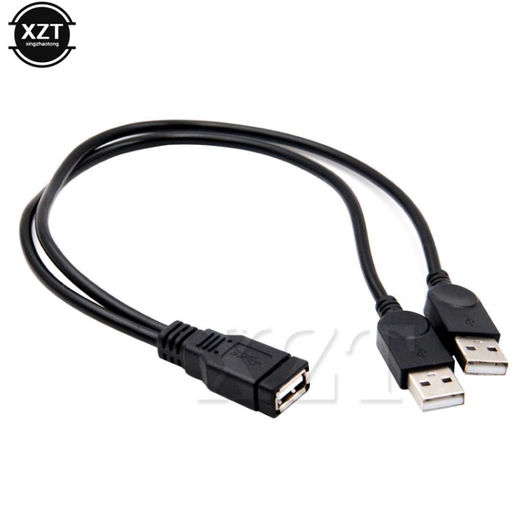 all in one place אביזרים USB 2.0 A Male to USB Female 2 Double Dual  Power Supply USB Female Splitter Extension Cable HUB Charge for Printers