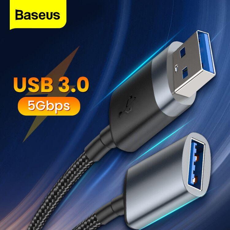 all in one place אביזרים Baseus USB Extension Cable USB 3.0 Male to Female USB3.0 2.0 Micro B for PS4 Xbox One PS Vita SSD Smart-TV Extender Cord Cable